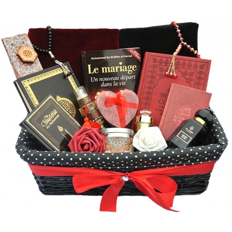 Coffret cadeaux rouge et blanc, grande boîte cadeaux, boîte rangement.